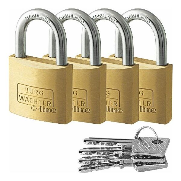 Cylinder lock set 4 pieces per set, shared keys