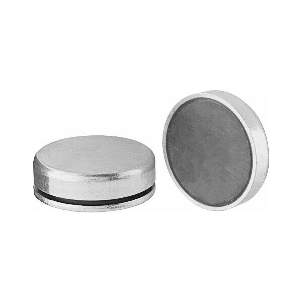 Flat magnet without insert nut Ferrite 10 mm