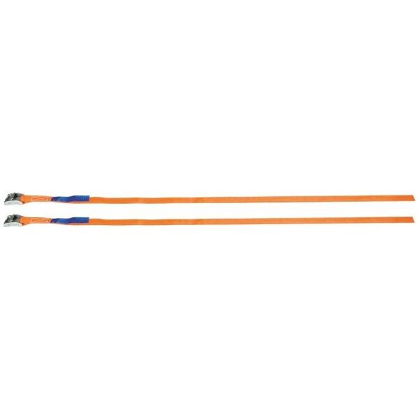 1-piece lashing strap with friction lock, set of 2 pieces