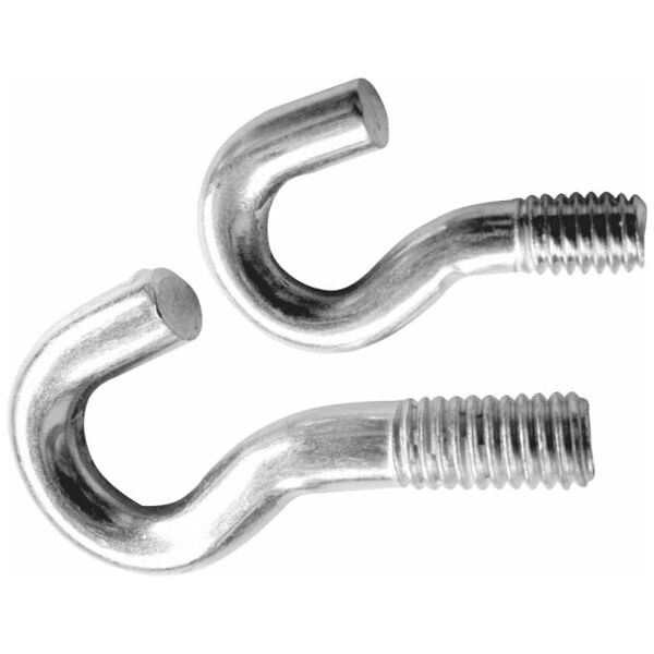 Screw-in hook set with external thread 10 pieces