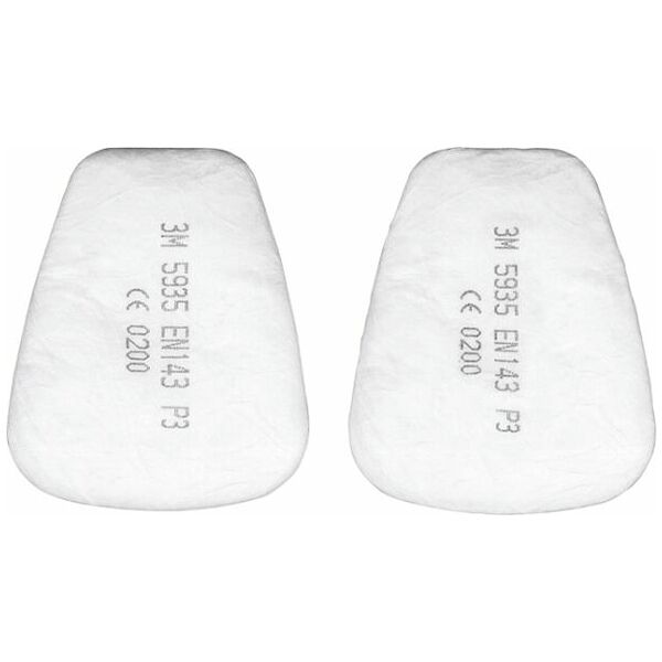 Half-face mask set with exchangeable filters