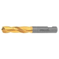 Solid carbide high performance drill, Weldon shank DIN 6535 HB TiN