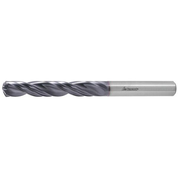 Solid carbide drill-reamer with plain shank DIN 6535 HA TiAlN