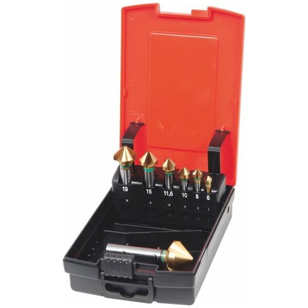 Countersink set No. 150180 in a case 90° 7