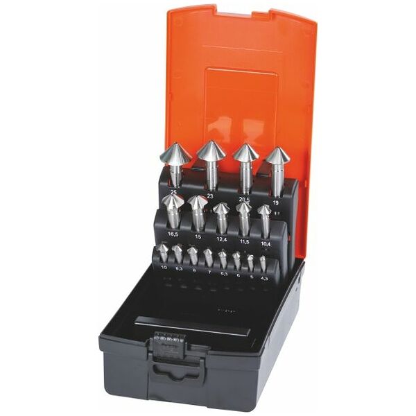 Countersink set No. 150175 in a case 90° 17