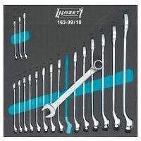 Combination wrench set 6 – 27 Outside 12-point profile