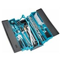 Metal tool box ∙ with assortment 0,4 x 2,5 – 1,2 x 8 ∙ 3 – 41 ∙ PH1 – PH3 ∙ PZ1 – PZ2