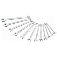 Combination wrench set 10 – 22 Outside 12-point traction profile