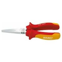 Flat nose pliers ∙ with protective insulation Straight design