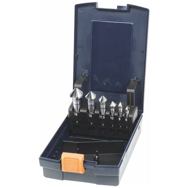 Countersink set No. 150378 in a case 90° uncoated