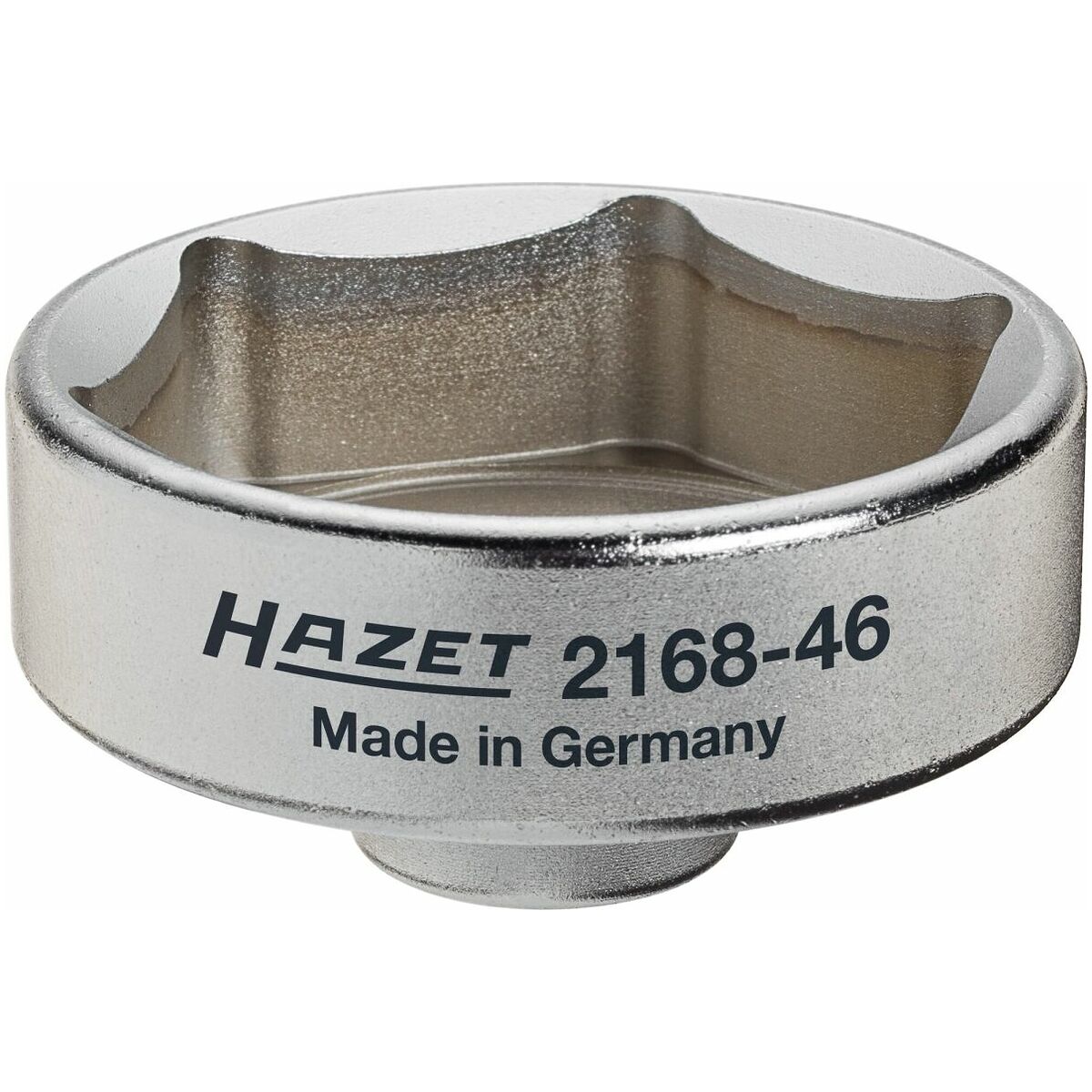HAZET Ölfilter-Schlüssel 2169 · Vierkant hohl 10 mm (3/8 Zoll) · Außen  14-kant Profil · 82 mm