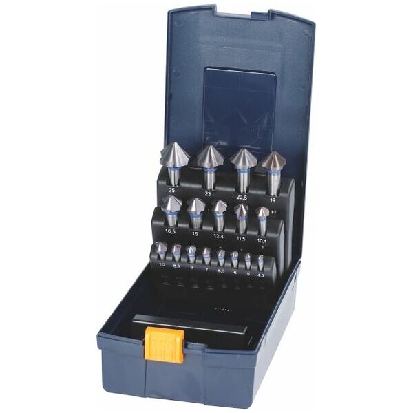 Countersink set No. 150379 in a case 90° 17