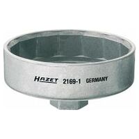 Oil filter wrench 102 mm Outside 15-point profile Square, hollow 12.5 mm (1/2 inch)