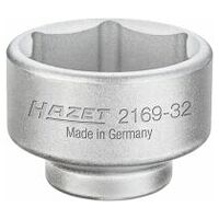 Oil filter wrench 43 mm Outside hexagon profile Square, hollow 10 mm (3/8 inch)
