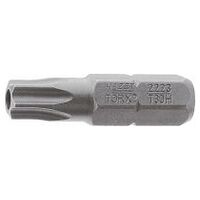 Bit T25H Tamper-resistant TORX® profile Hexagon, solid 6.3 (1/4 inches)