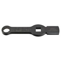 Box-end wrench - striking face pattern ∙ 12-point ∙ with 2 striking faces 27 mm Outside 12-point profile Square, hollow 20 mm (3/4 inch)