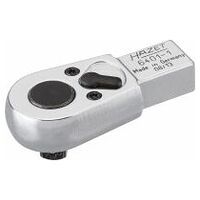 Insert reversible ratchet Square, solid 6.3 mm (1/4 inch) Insert square 9 x 12 mm