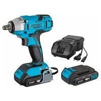 Cordless impact wrench set ∙ 18 V Square, solid 12.5 mm (1/2 inch) 260 Nm