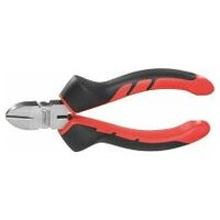 Side cutter, bright finish, with grips