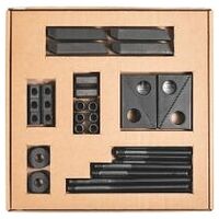 Set of assorted clamping elements