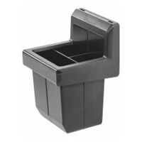 Plastic box with 3 compartments