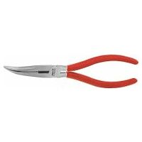 Snipe nose pliers, angled, bright finished
