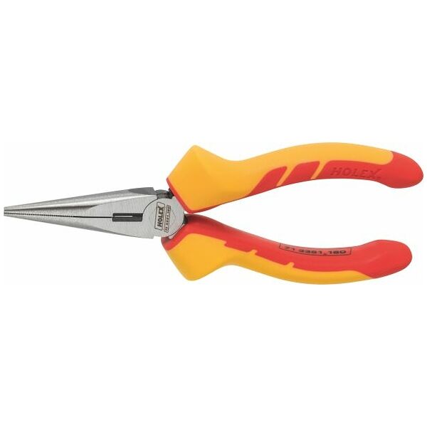 Snipe-nose pliers, straight VDE insulated 160 mm