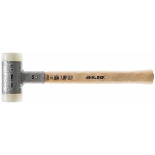 Dead-blow mallet with hickory handle 25 mm