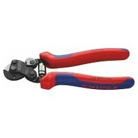 Wire rope cutter with grips
