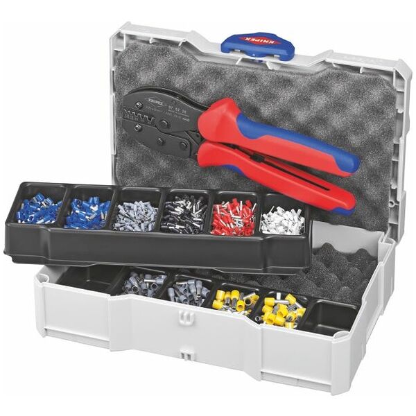 Crimping set, terminal sleeves supplied with a PreciForce® crimping tool 1