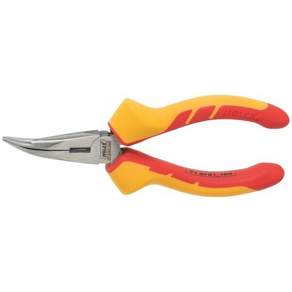 Snipe-nose pliers, angled VDE insulated 160 mm