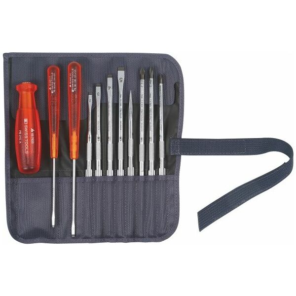 Assembly screwdriver set with “multicraft” power grip  11
