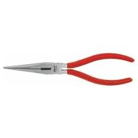 Snipe nose pliers, straight, bright finished