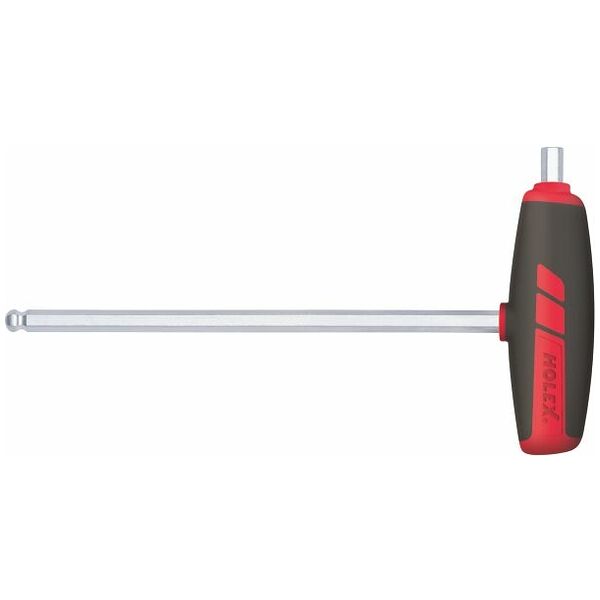 Hexagon screwdriver, with T-handle and ball point 4 mm