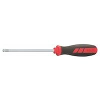 Hexagon ball point screwdriver, with power grip imperial version