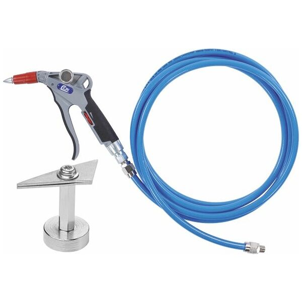 Compressed air and liquid blow gun, adjustable Magnetic holder and water hose
