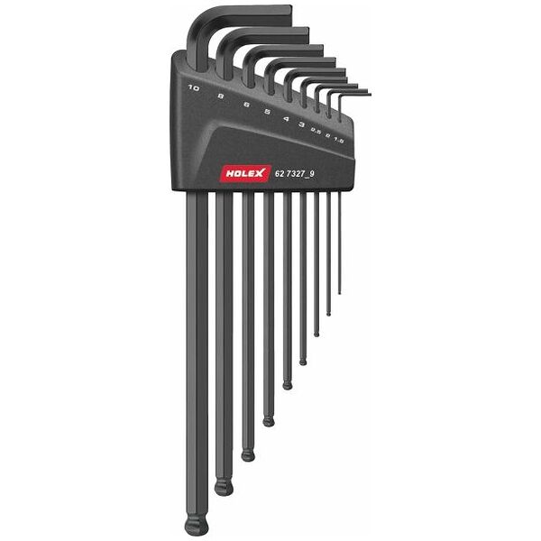 Hexagon key L-wrench set phosphated 9