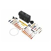 Electrician’s tool kit, 36 pieces with leather case