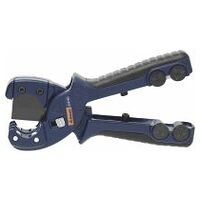 Plastic pipe shears with integral corrugated pipe cutter