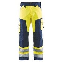 High visibility work trousers  yellow/navy blue