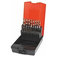 Jeu de forets courts HSS HOLEX CleverDrill 113005, type N, en coffret  1-10