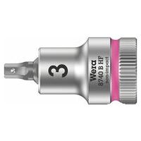 8740 B HF Zyklop bit socket with holding function, 3/8″ drive, 3 x 35 mm