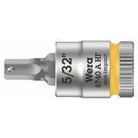 8740 A HF Zyklop bit socket with holding function, 1/4″ drive, 5/32″ x 28 mm