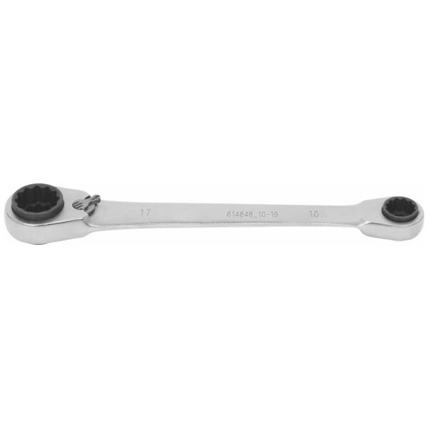 Four-way ratchet ring spanner “4 in 1”  10-19