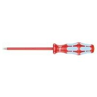 3160 i VDE Insulated screwdriver for slotted screws, stainless, 0.6 x 3.5 x 100 mm