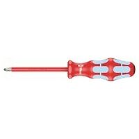 3165 i PZ VDE Insulated screwdriver for Pozidriv screws, stainless, PZ 2 x 100 mm
