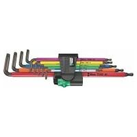 967/9 TX XL Multicolour 1 L-key set for TORX® screws, long, 9 pieces