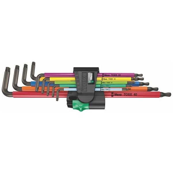 967/9 TX XL Multicolour 1 L-key set for TORX® screws, long, 9 pieces