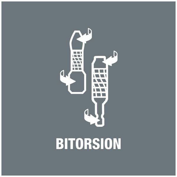 Bit-assortiment BiTorsion 7-delig, met diamantcoating TX