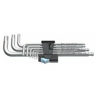 3950/9 Hex-Plus Stainless 1 SB L-key set, metric, stainless, 9 pieces